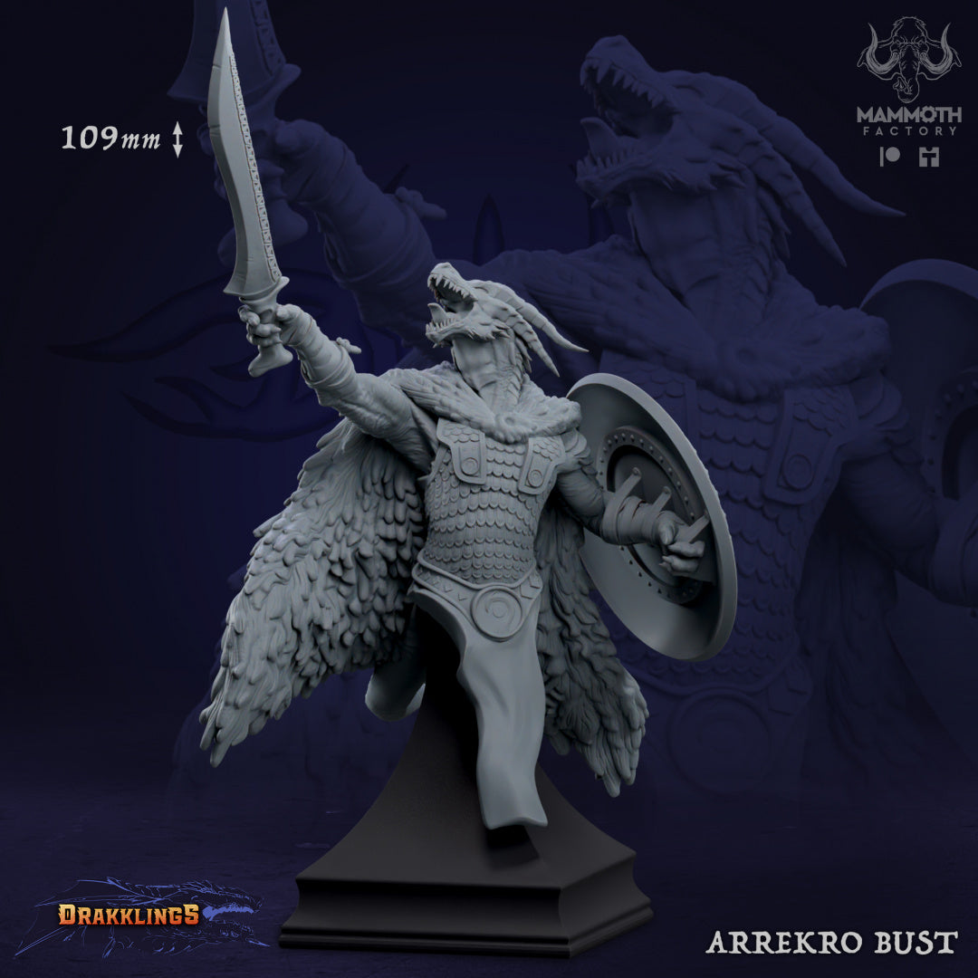 Arrekro Bust by Mammoth Factory | Tabletop RPG Miniature Figures