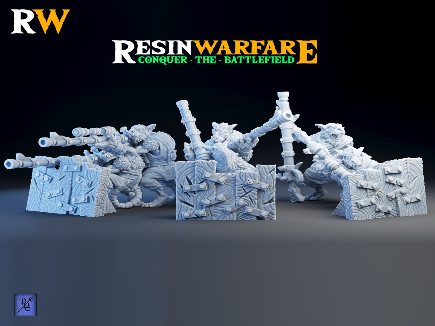 Sniper Team by ResinWarfare | Tabletop RPG Miniature Figures