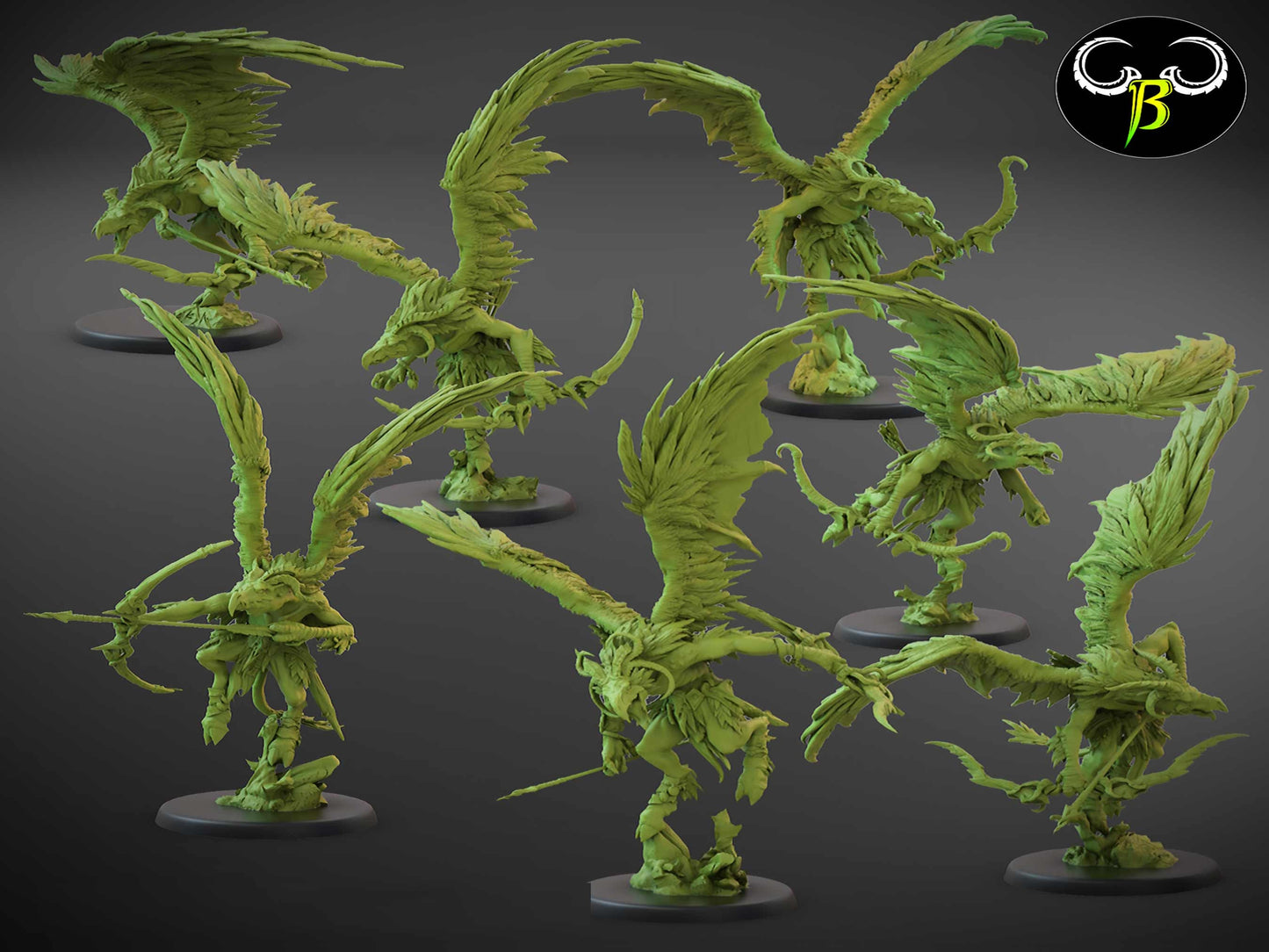 Avian Hunters by Clay Beast Creations | Tabletop RPG Miniature Figures