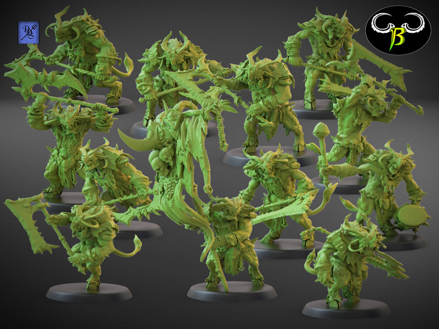 Savage Raiders by Clay Beast Creations | Tabletop RPG Miniature Figures