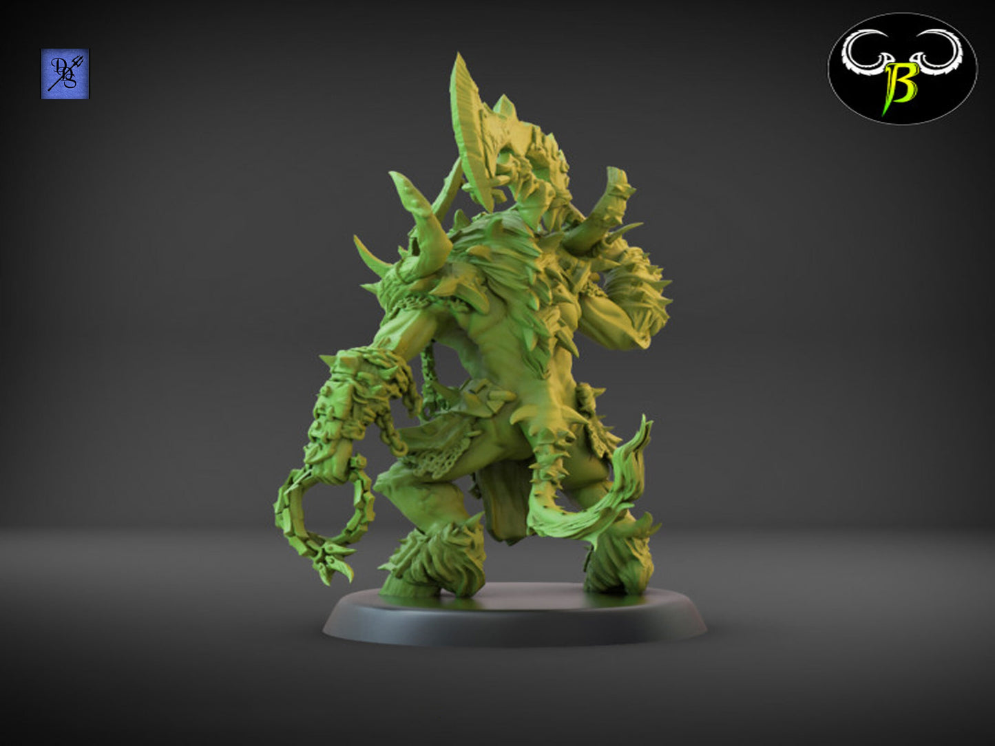 Savage Warlord by Clay Beast Creations | Tabletop RPG Miniature Figures