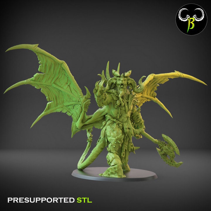 Ascended Dreadlord by Clay Beast Creations | Tabletop RPG Miniature Figures