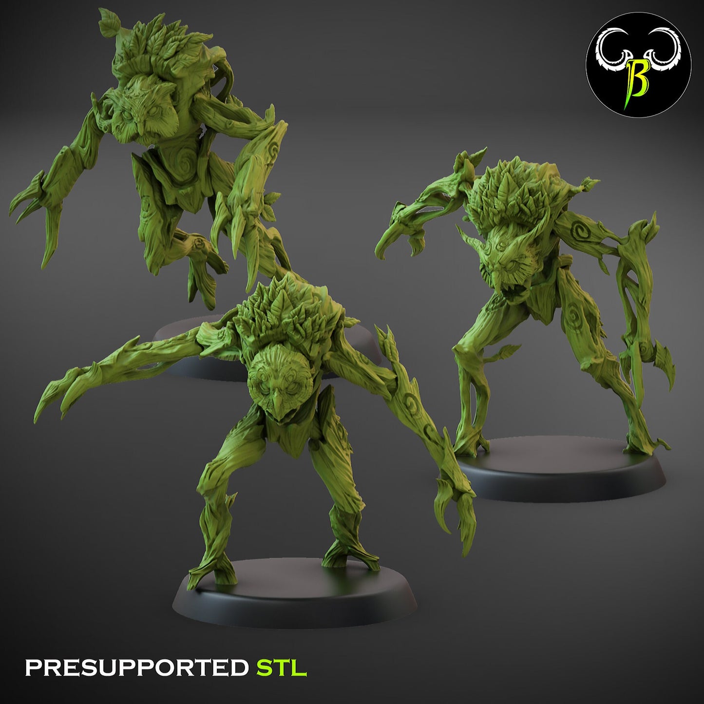 Feral Spirit Squad by Clay Beast Creations | Tabletop RPG Miniature Figures