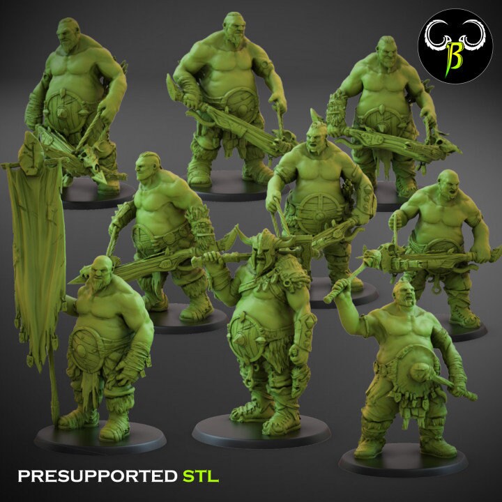 Hunger Sons Crossbow Squad by Clay Beast Creations | Tabletop RPG Miniature Figures