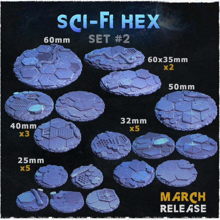 Sci-fi | Miniature Bases | Zabavka Workshop | Tabletop RPG Miniature Figures