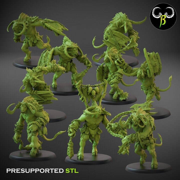 Horned Brutes Shield by Clay Beast Creations | Tabletop RPG Miniature Figures