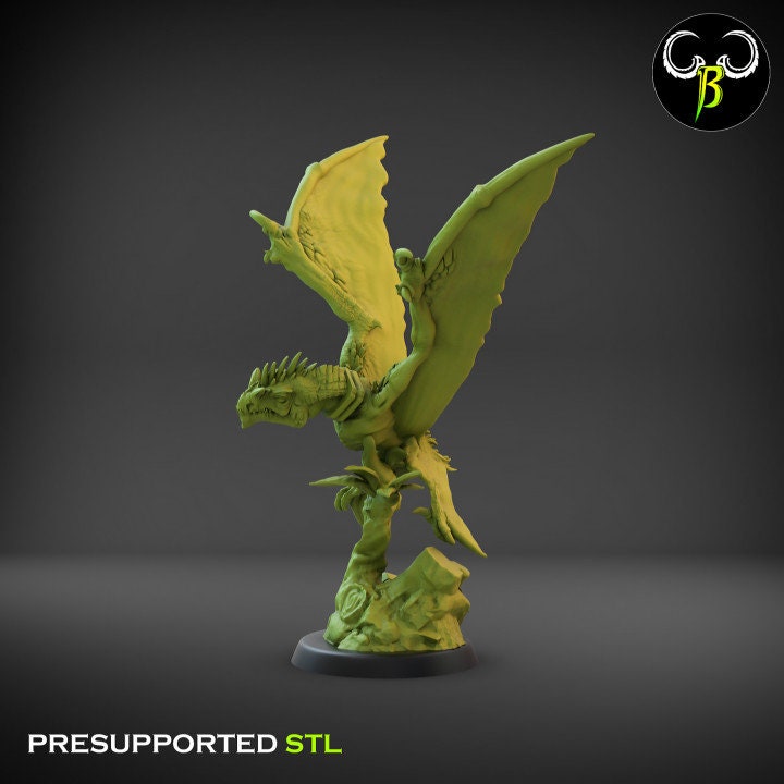 Raptawings Flock by Clay Beast Creations | Tabletop RPG Miniature Figures
