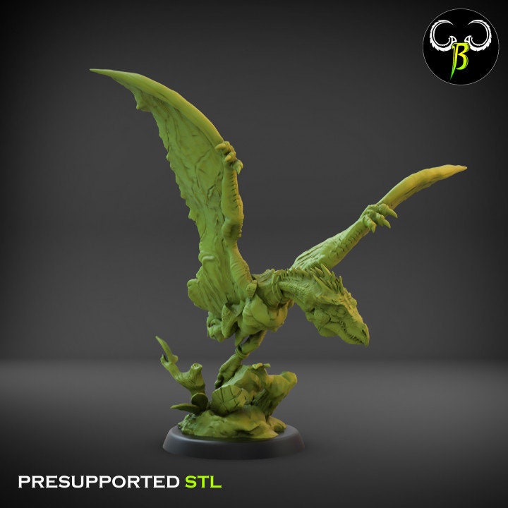 Raptawings Flock by Clay Beast Creations | Tabletop RPG Miniature Figures