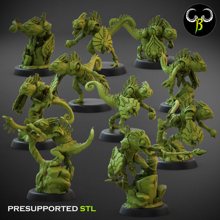 Nova Hunters Shield Squad by Clay Beast Creations | Tabletop RPG Miniature Figures