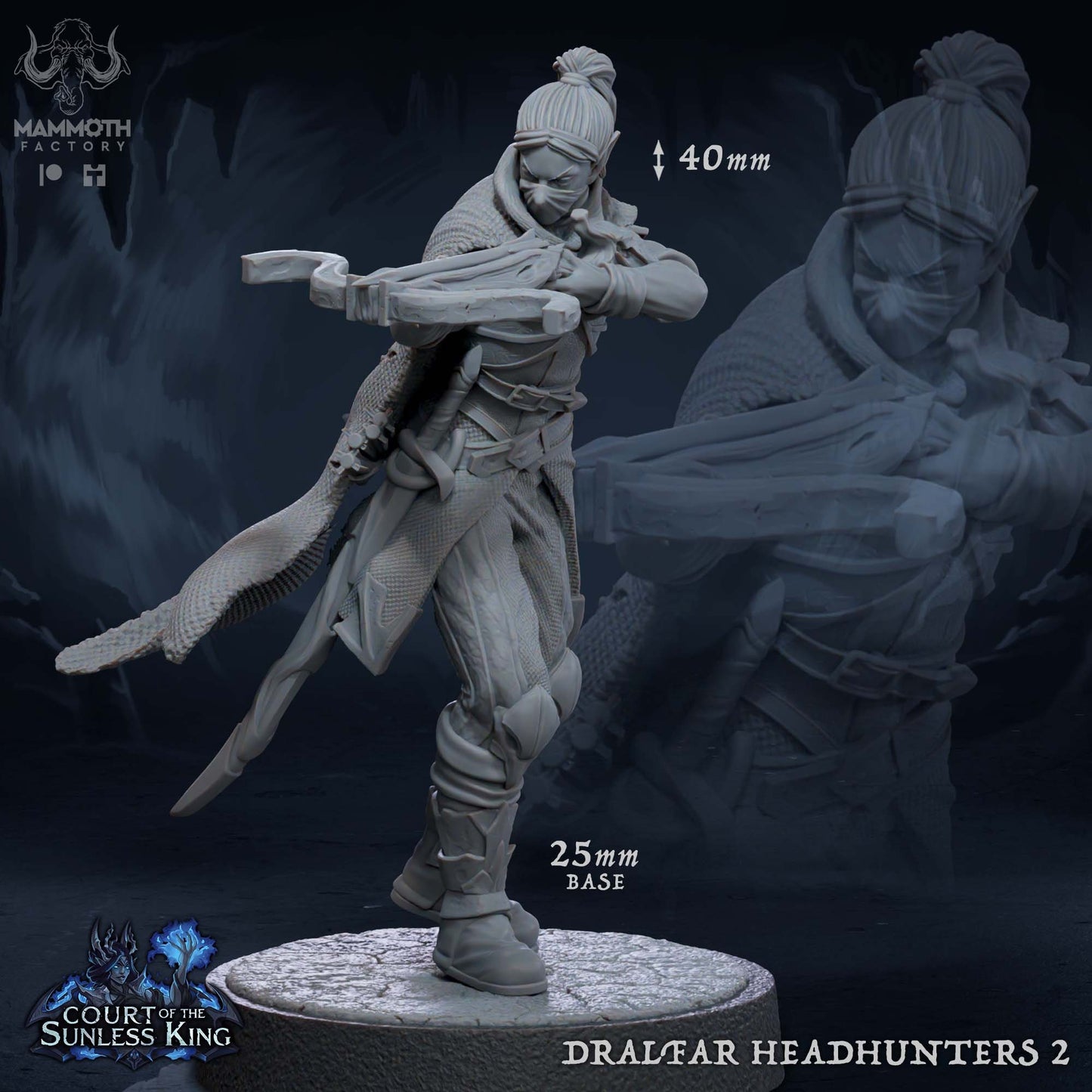 Dralfar Headhunters by Mammoth Factory | Tabletop RPG Miniature Figures