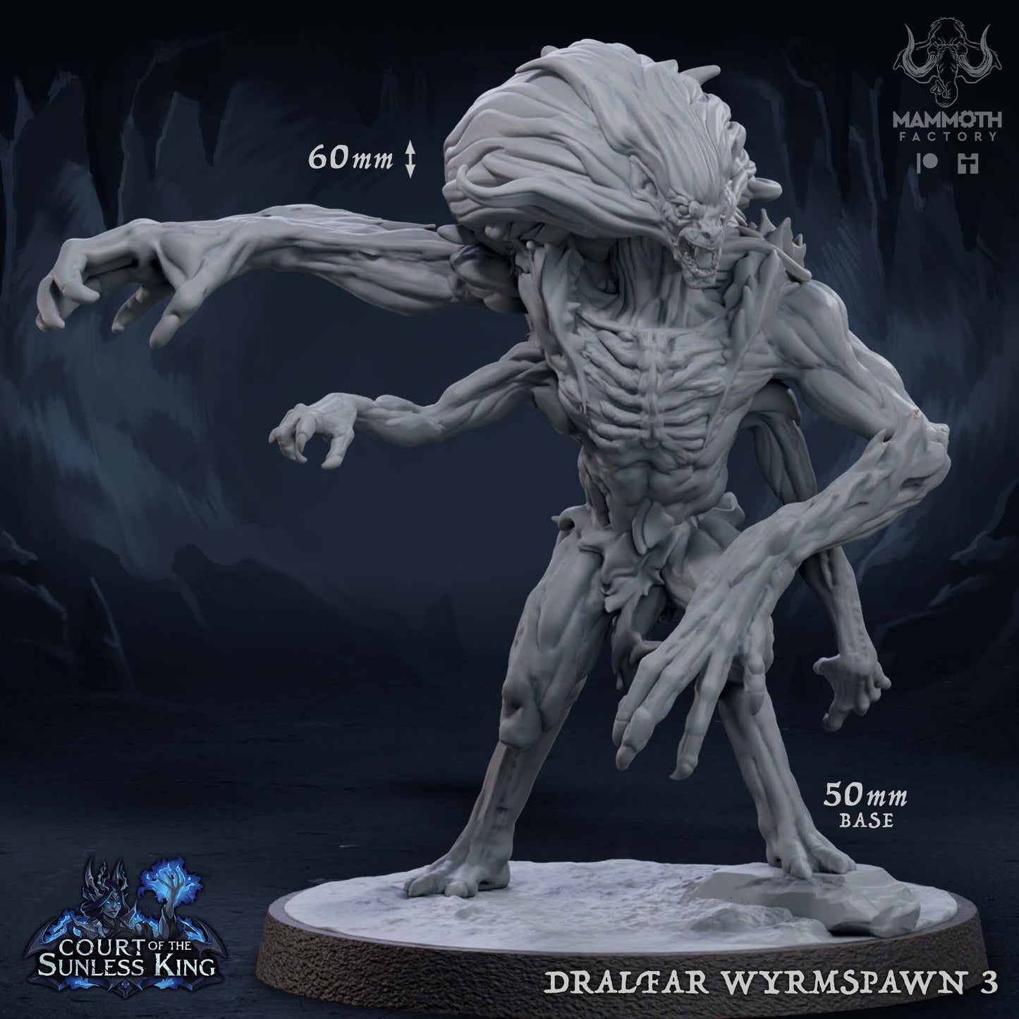 Dralfar Wyrmspawn by Mammoth Factory | Tabletop RPG Miniature Figures