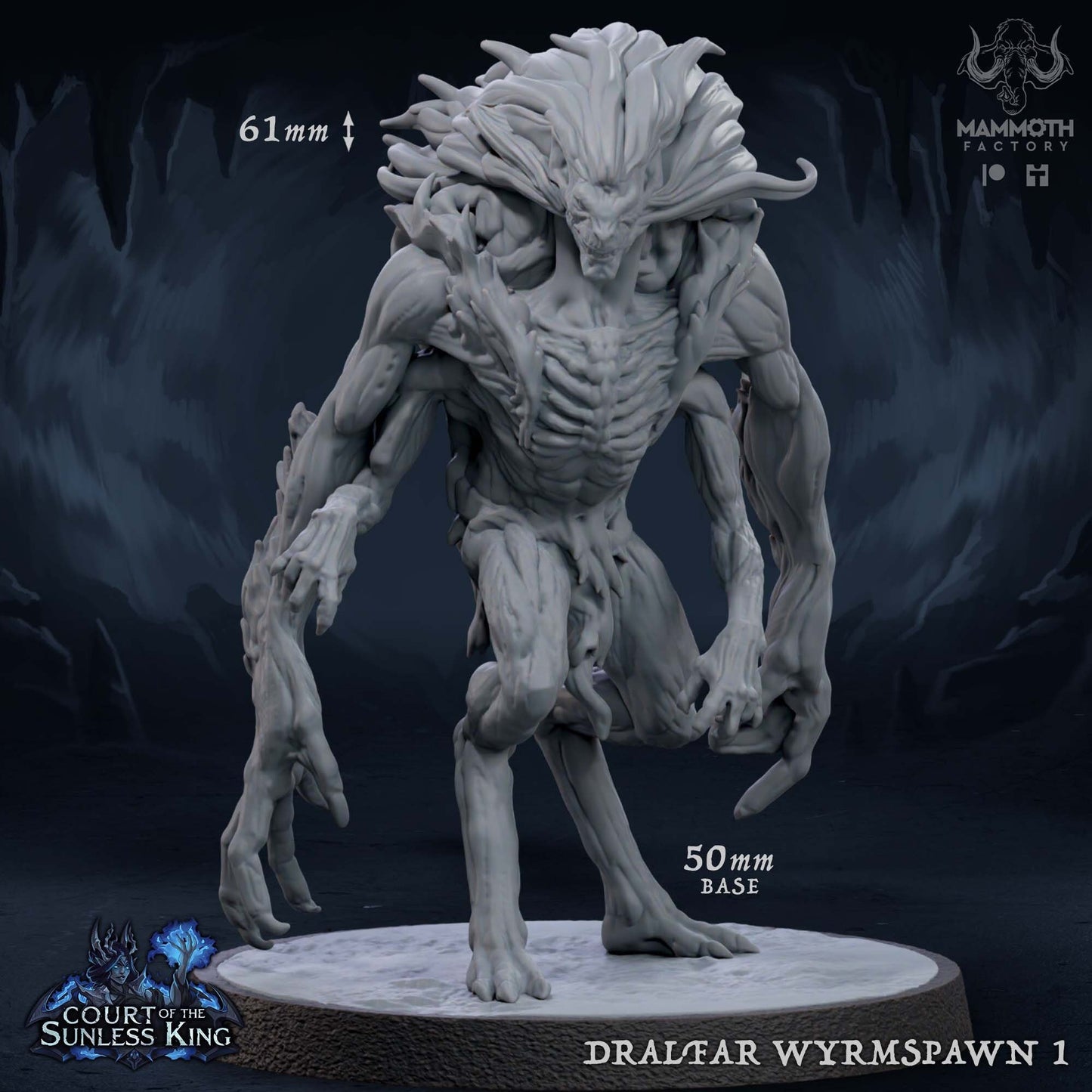 Dralfar Wyrmspawn by Mammoth Factory | Tabletop RPG Miniature Figures