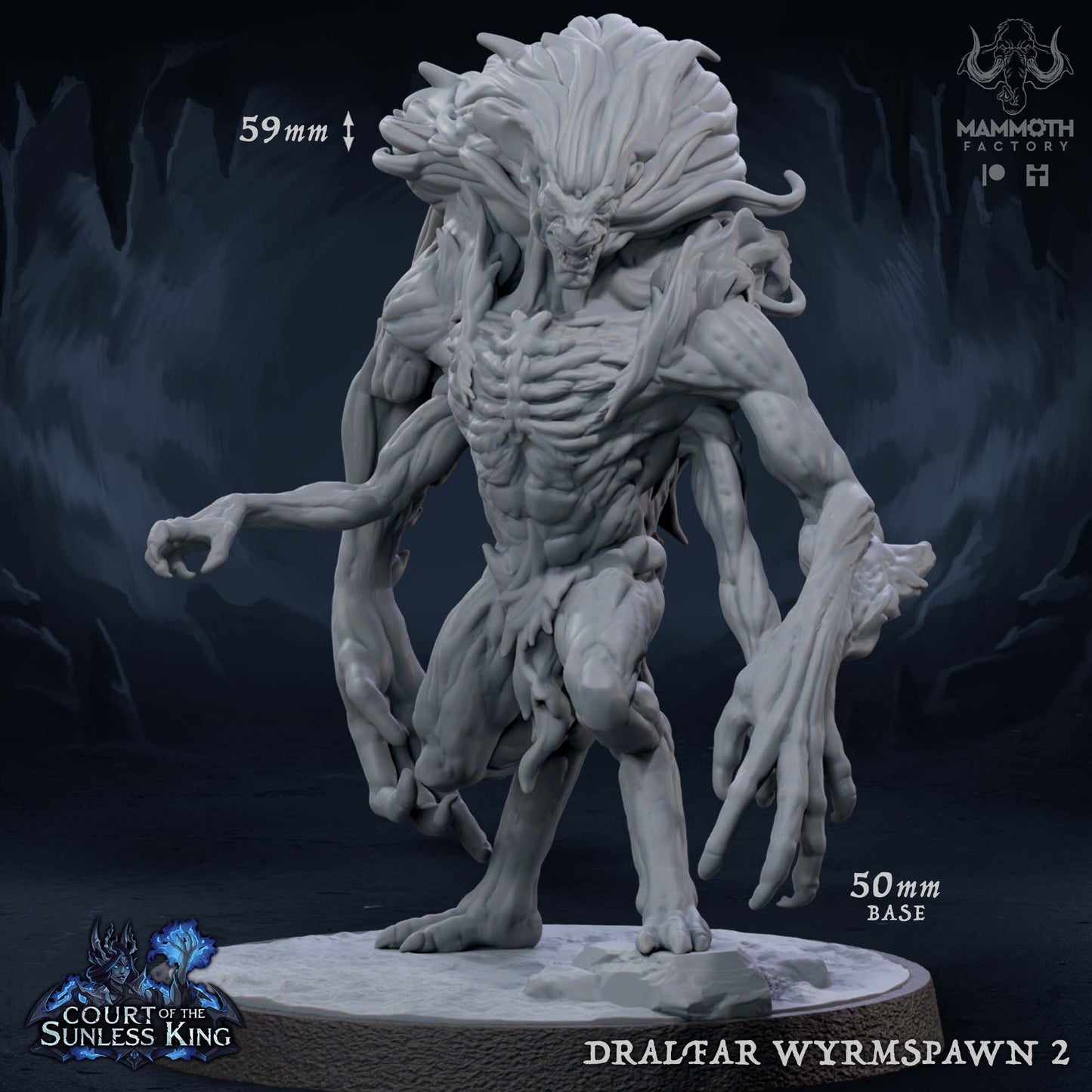 Dralfar Wyrmspawn by Mammoth Factory | Tabletop RPG Miniature Figures
