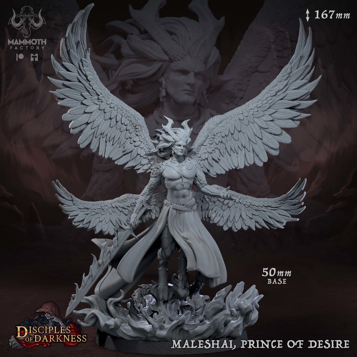 Maleshai, Prince of Desire by Mammoth Factory | Tabletop RPG Miniature Figures