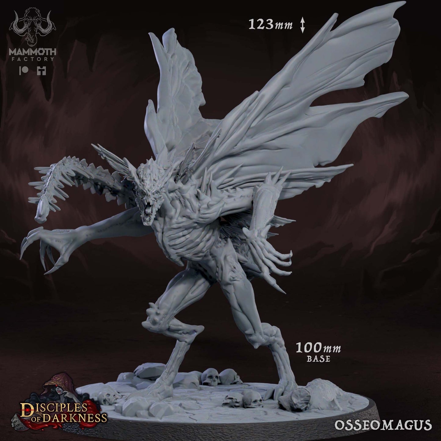 Osseomagus, Bone Devil by Mammoth Factory | Tabletop RPG Miniature Figures