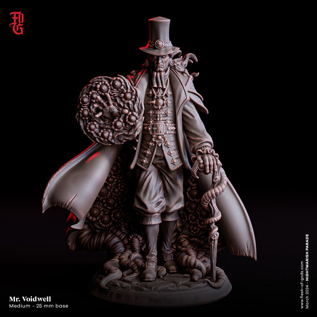 Mr. Voidwell by Flesh of Gods | High Quality 3D Print | Tabletop RPG Miniature Figures