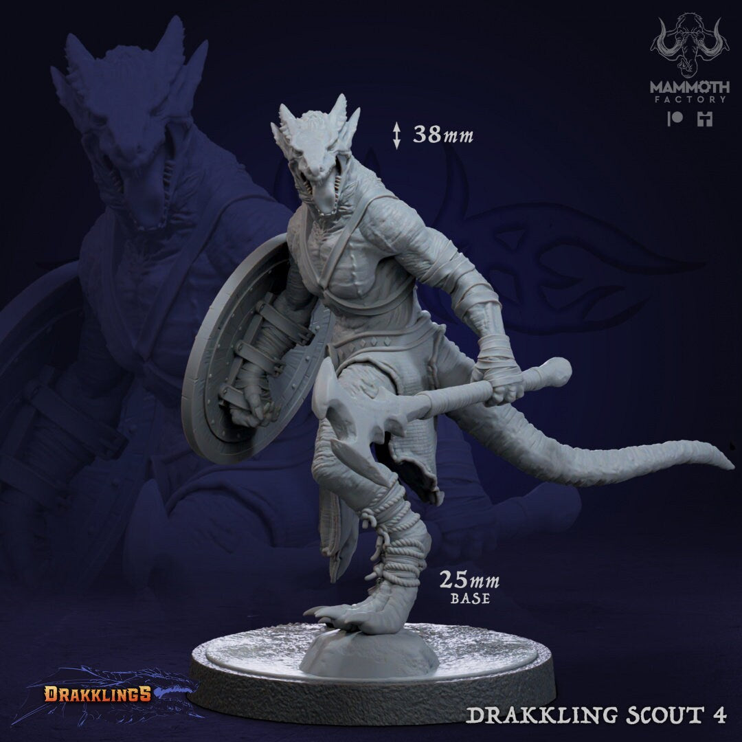 Drakkling Scouts by Mammoth Factory | Tabletop RPG Miniature Figures