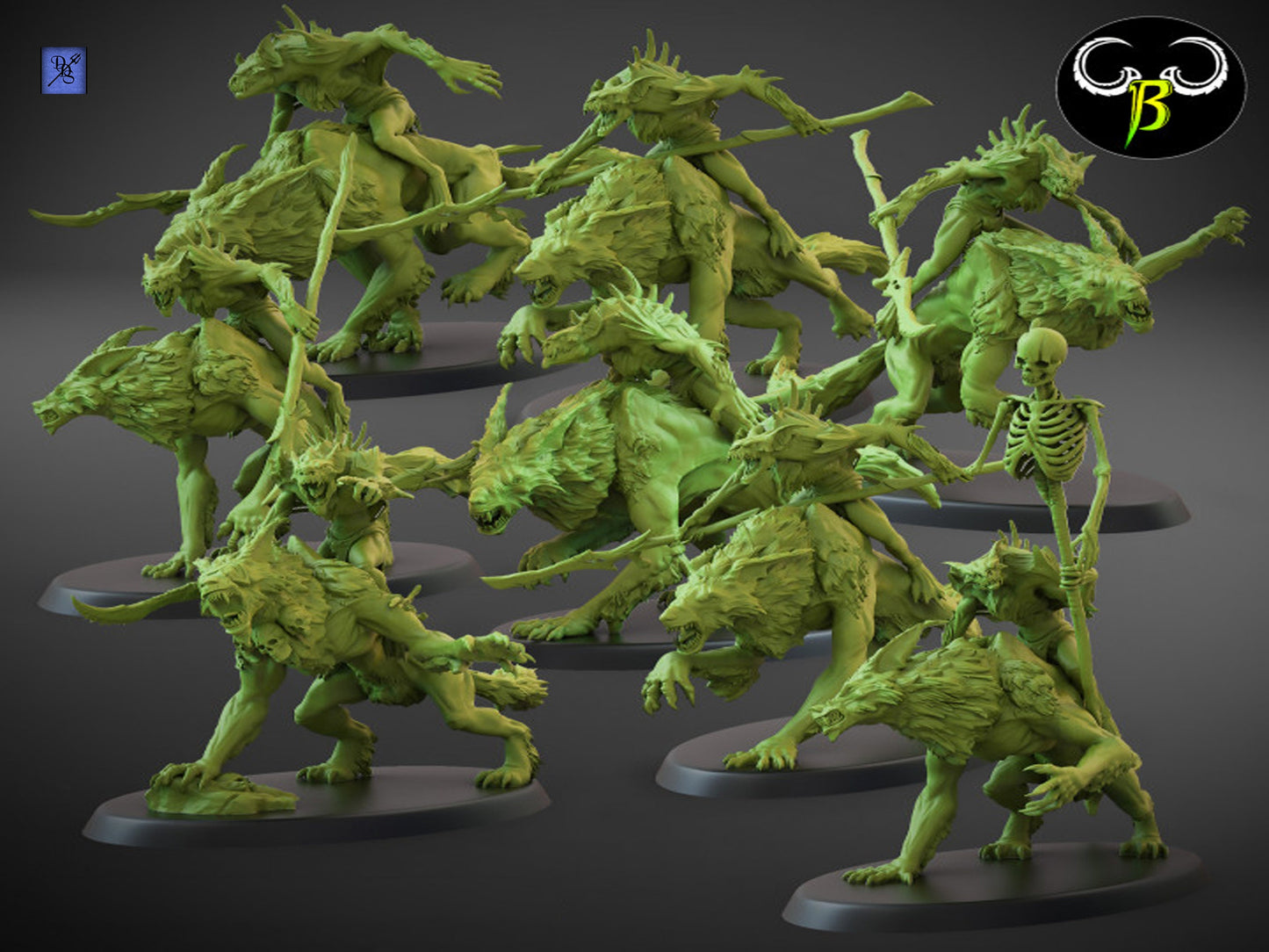 Grim Knights by Clay Beast Creations | Tabletop RPG Miniature Figures