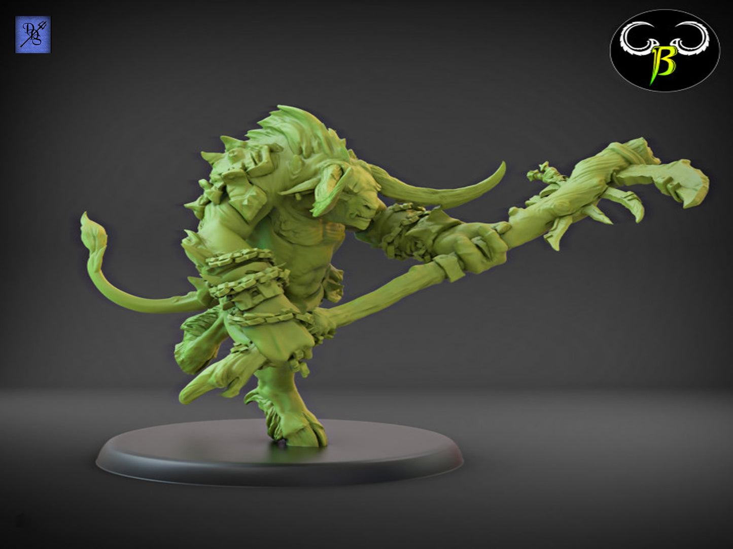 Horned Brutes by Clay Beast Creations | Tabletop RPG Miniature Figures