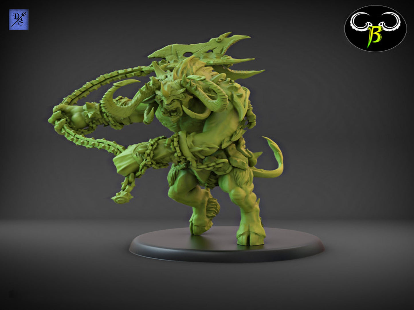 Horned Brutes by Clay Beast Creations | Tabletop RPG Miniature Figures