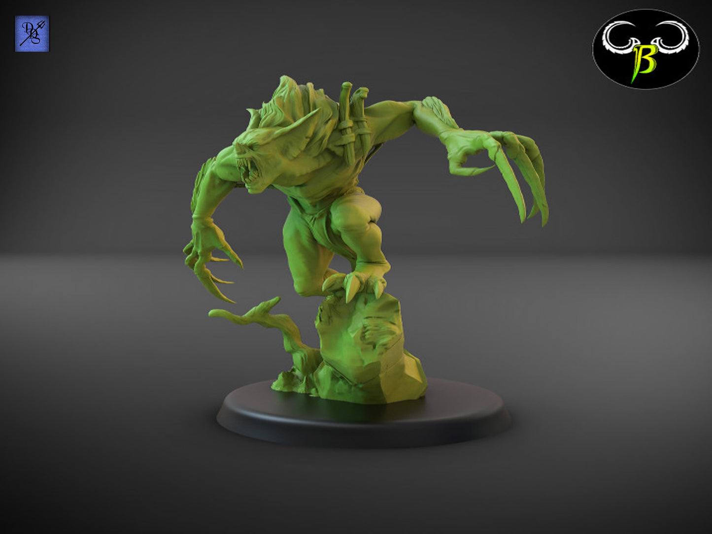 Blood Slasher by Clay Beast Creations | Tabletop RPG Miniature Figures
