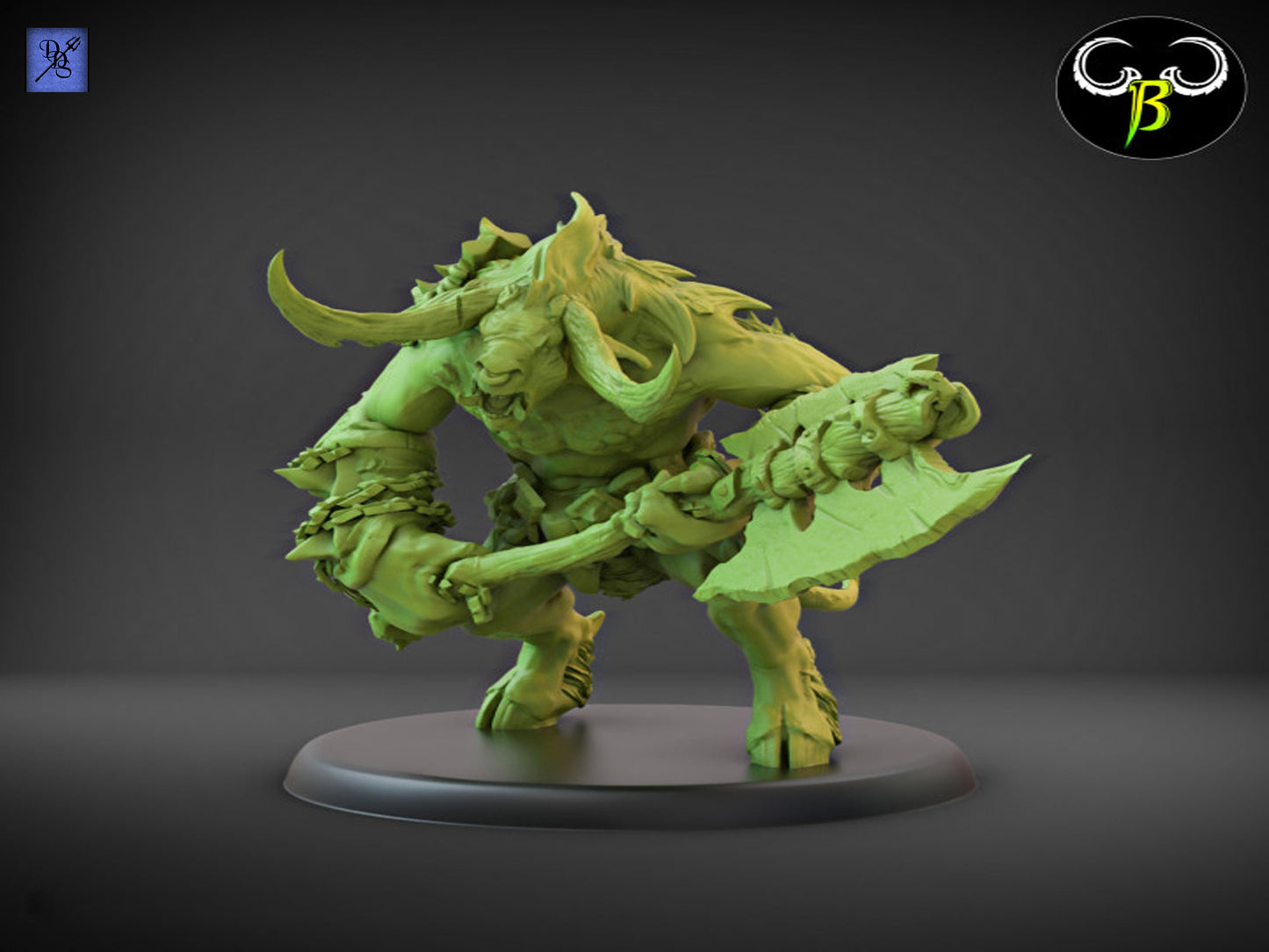 Horned Brutes by Clay Beast Creations | Tabletop RPG Miniature Figures
