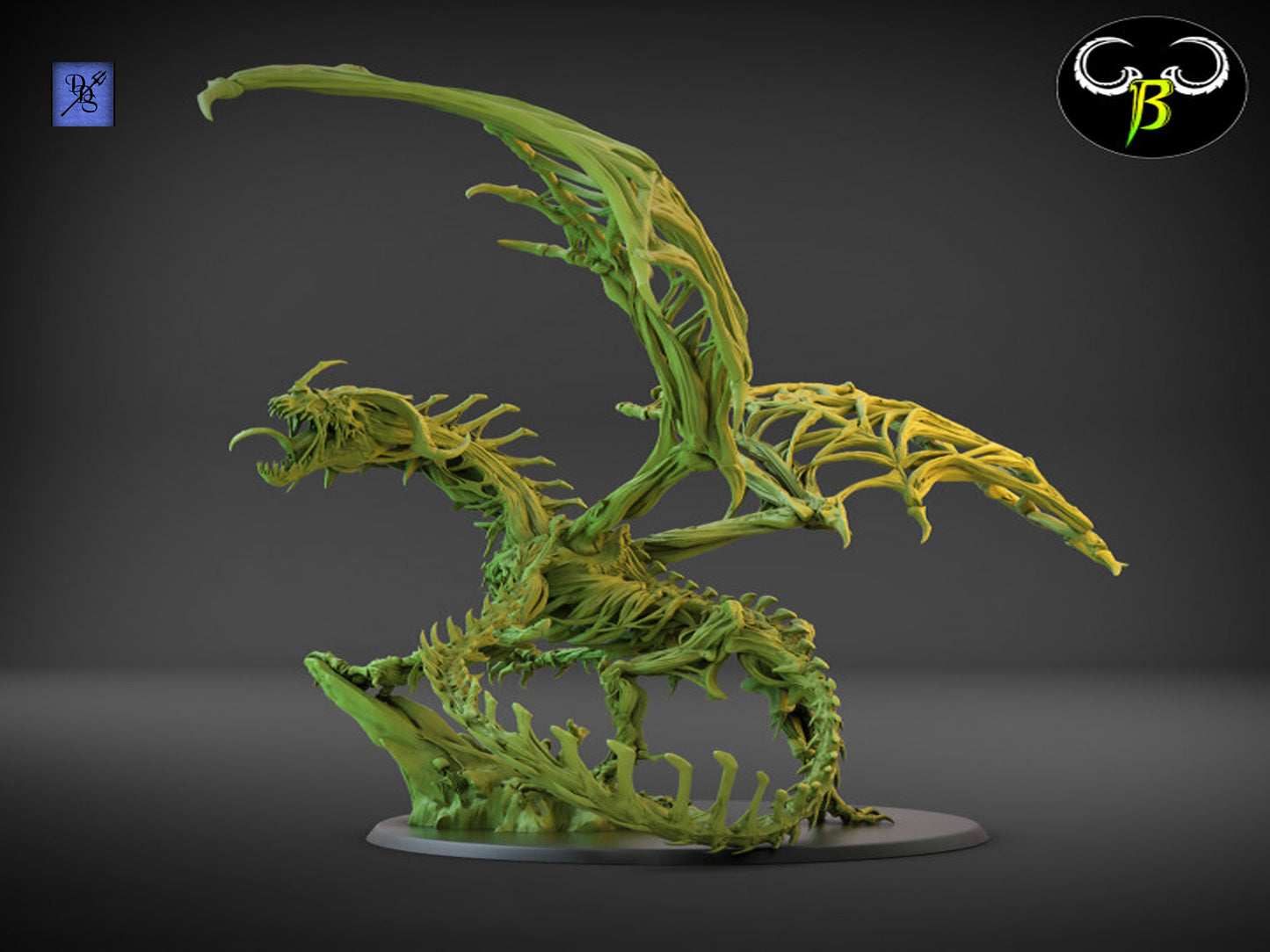 Blood Drake by Clay Beast Creations | Tabletop RPG Miniature Figures