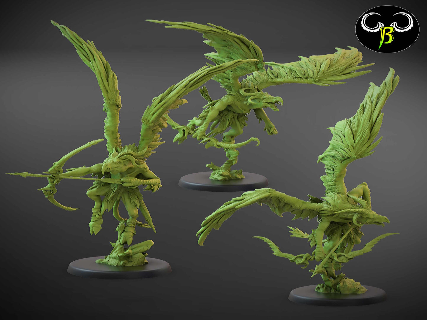 Avian Hunters by Clay Beast Creations | Tabletop RPG Miniature Figures