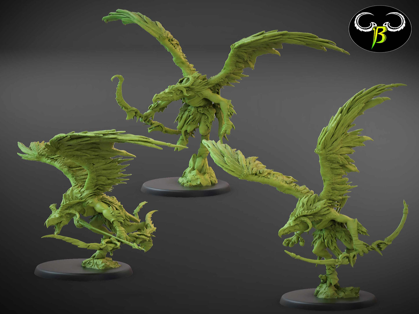 Avian Hunters by Clay Beast Creations | Tabletop RPG Miniature Figures
