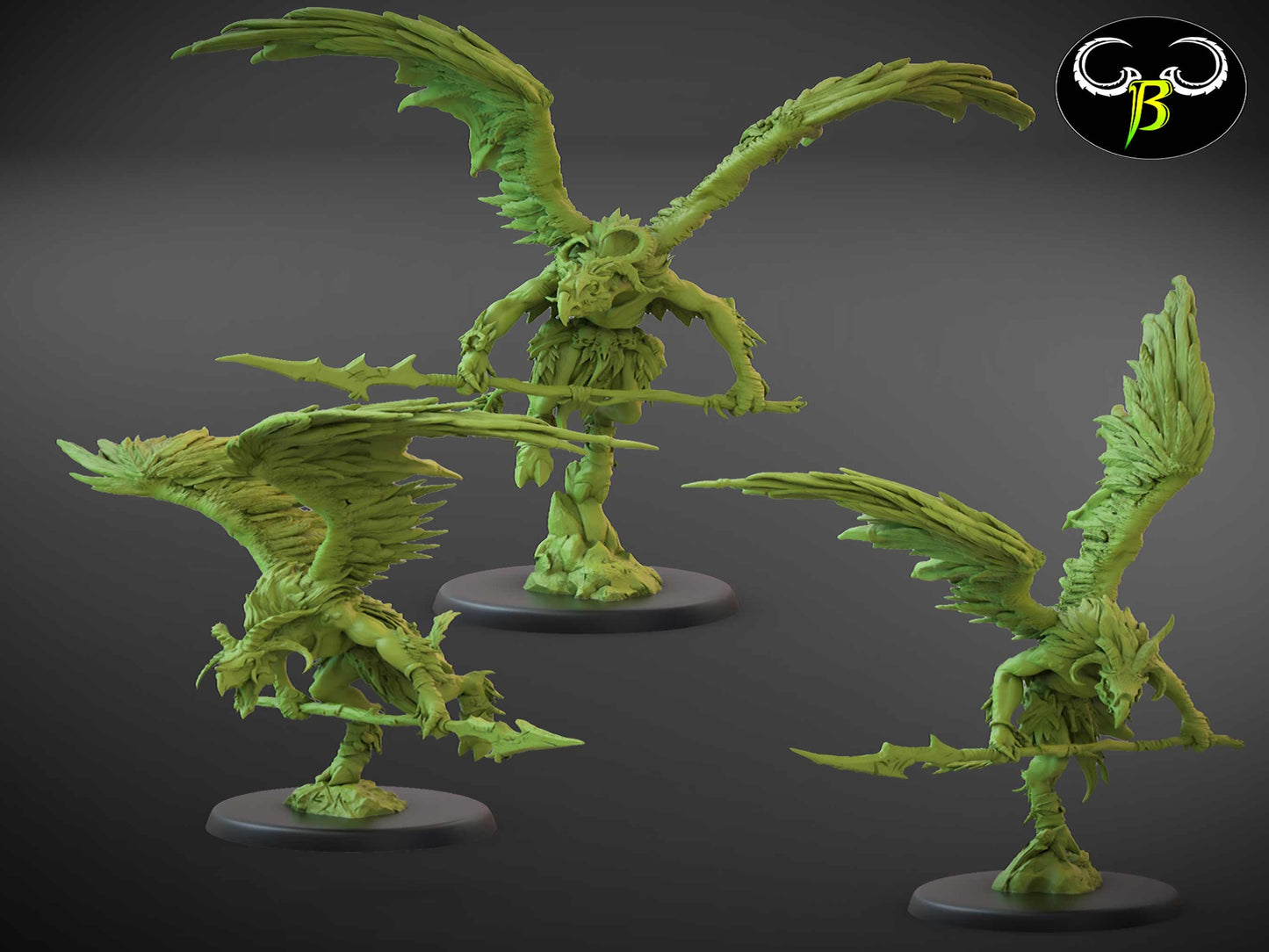 Avian Hunters by Clay Beast Creations | Tabletop RPG Miniature Figures