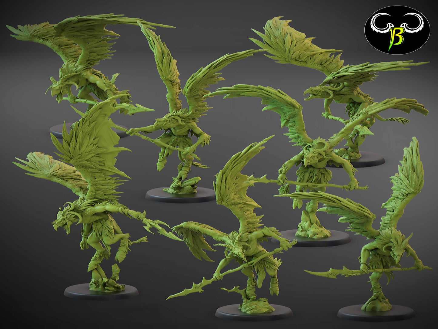 Avian Hunters by Clay Beast Creations | Tabletop RPG Miniature Figures