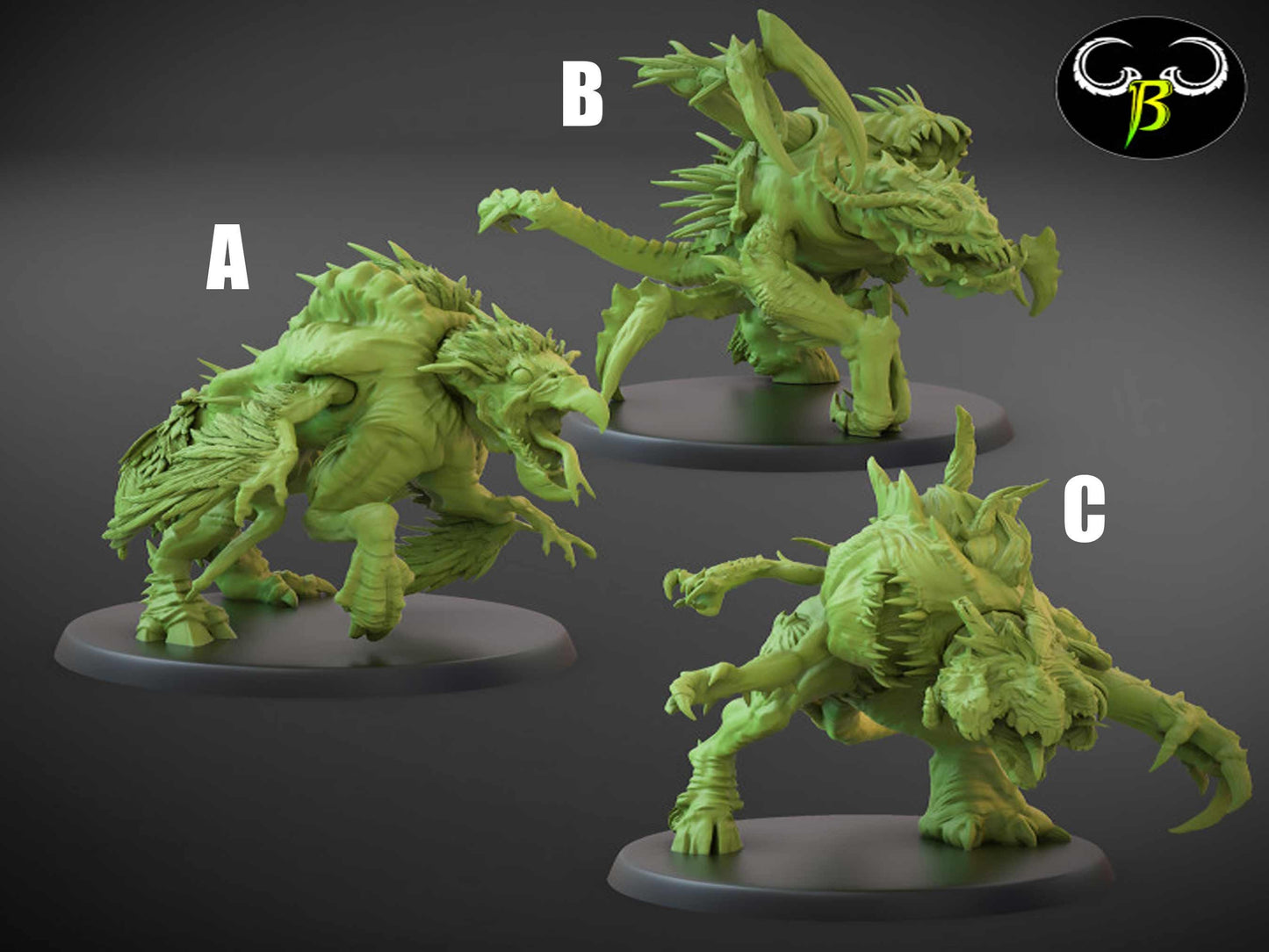 Fallen Creatures by Clay Beast Creations | Tabletop RPG Miniature Figures