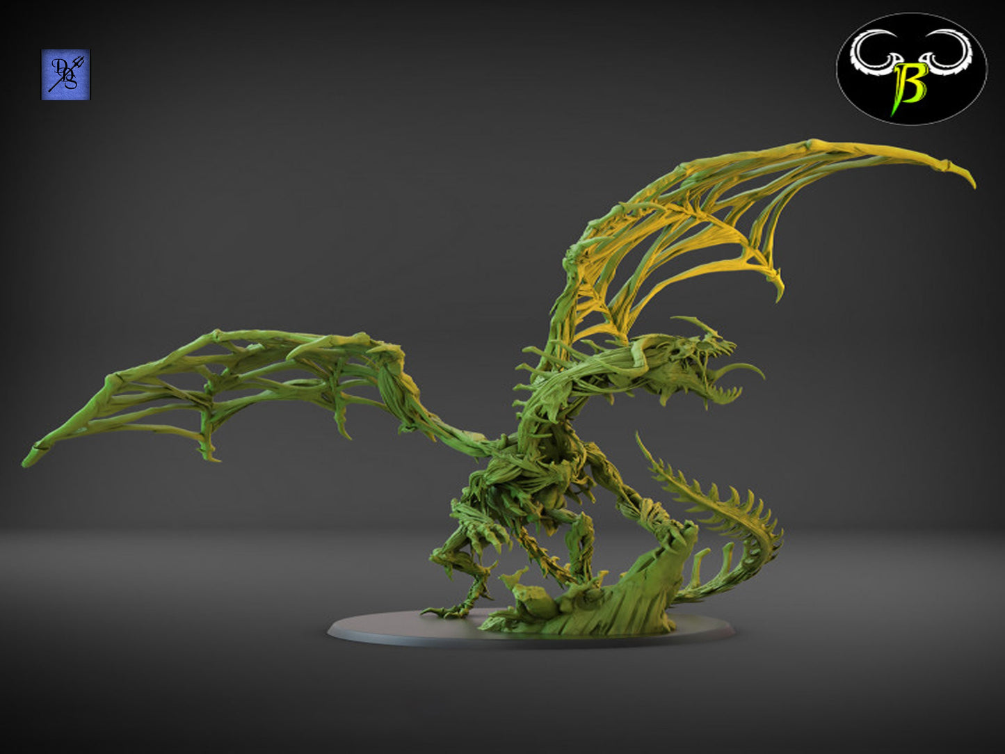 Blood Drake by Clay Beast Creations | Tabletop RPG Miniature Figures