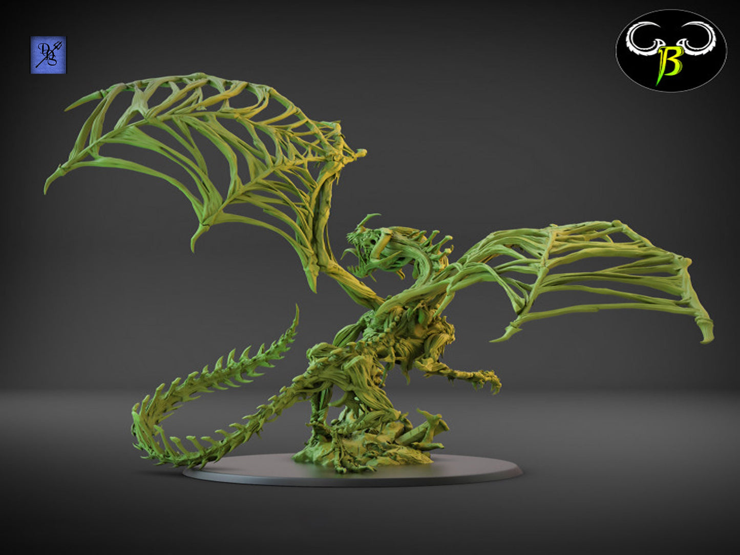 Blood Drake by Clay Beast Creations | Tabletop RPG Miniature Figures