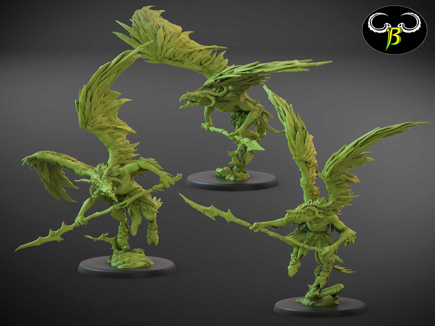Avian Hunters by Clay Beast Creations | Tabletop RPG Miniature Figures