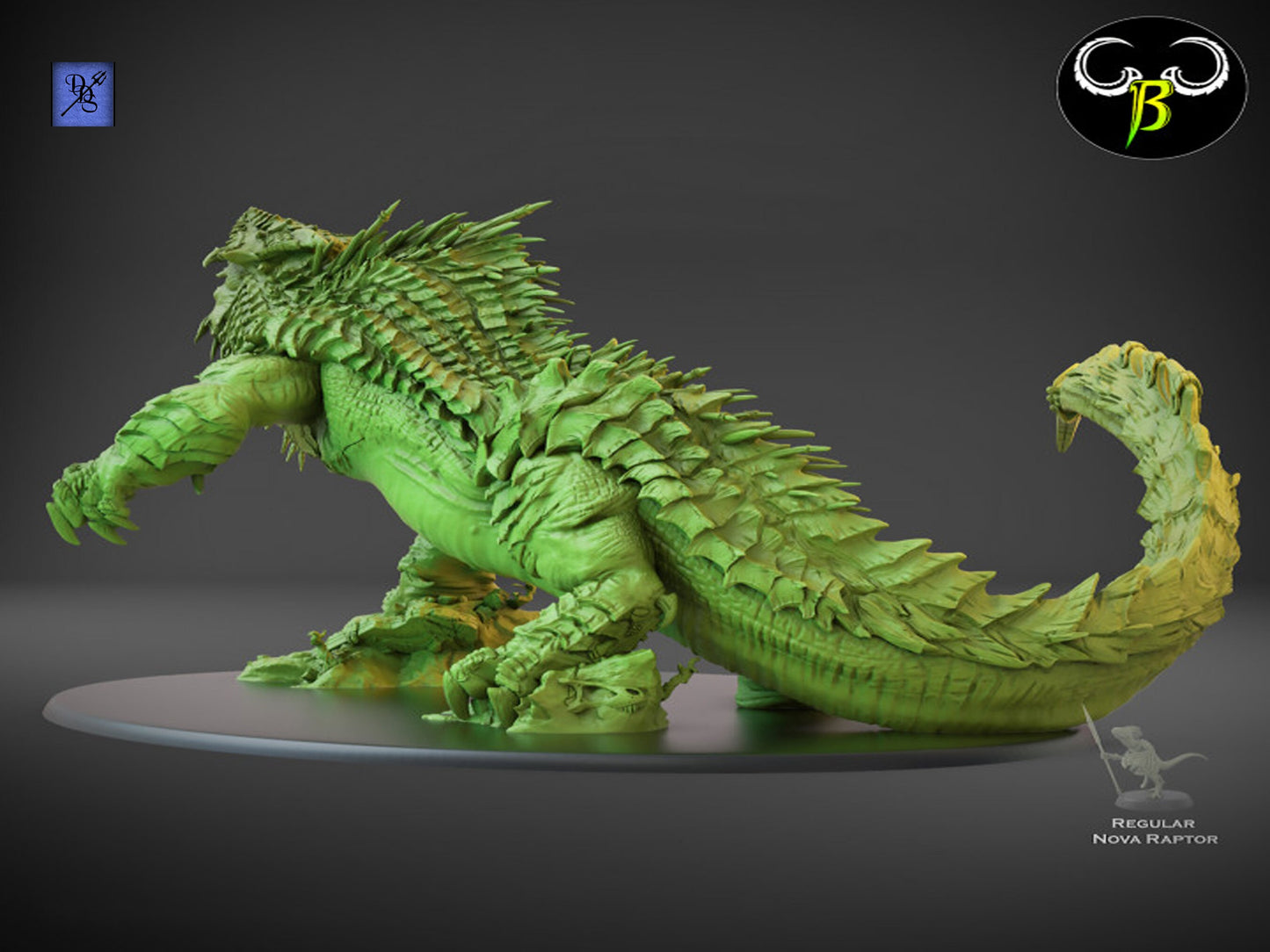 Giganodon Prime by Clay Beast Creations | Tabletop RPG Miniature Figures