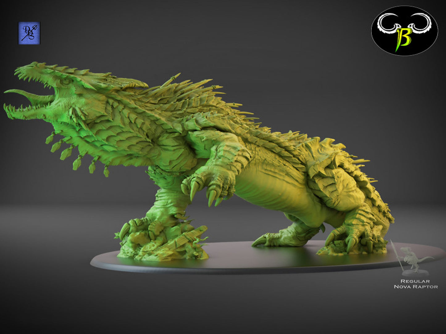 Giganodon Prime by Clay Beast Creations | Tabletop RPG Miniature Figures