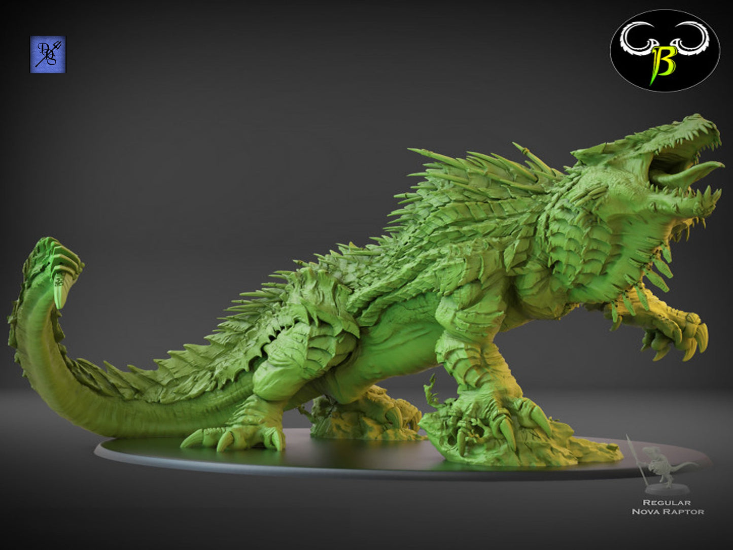 Giganodon Prime by Clay Beast Creations | Tabletop RPG Miniature Figures