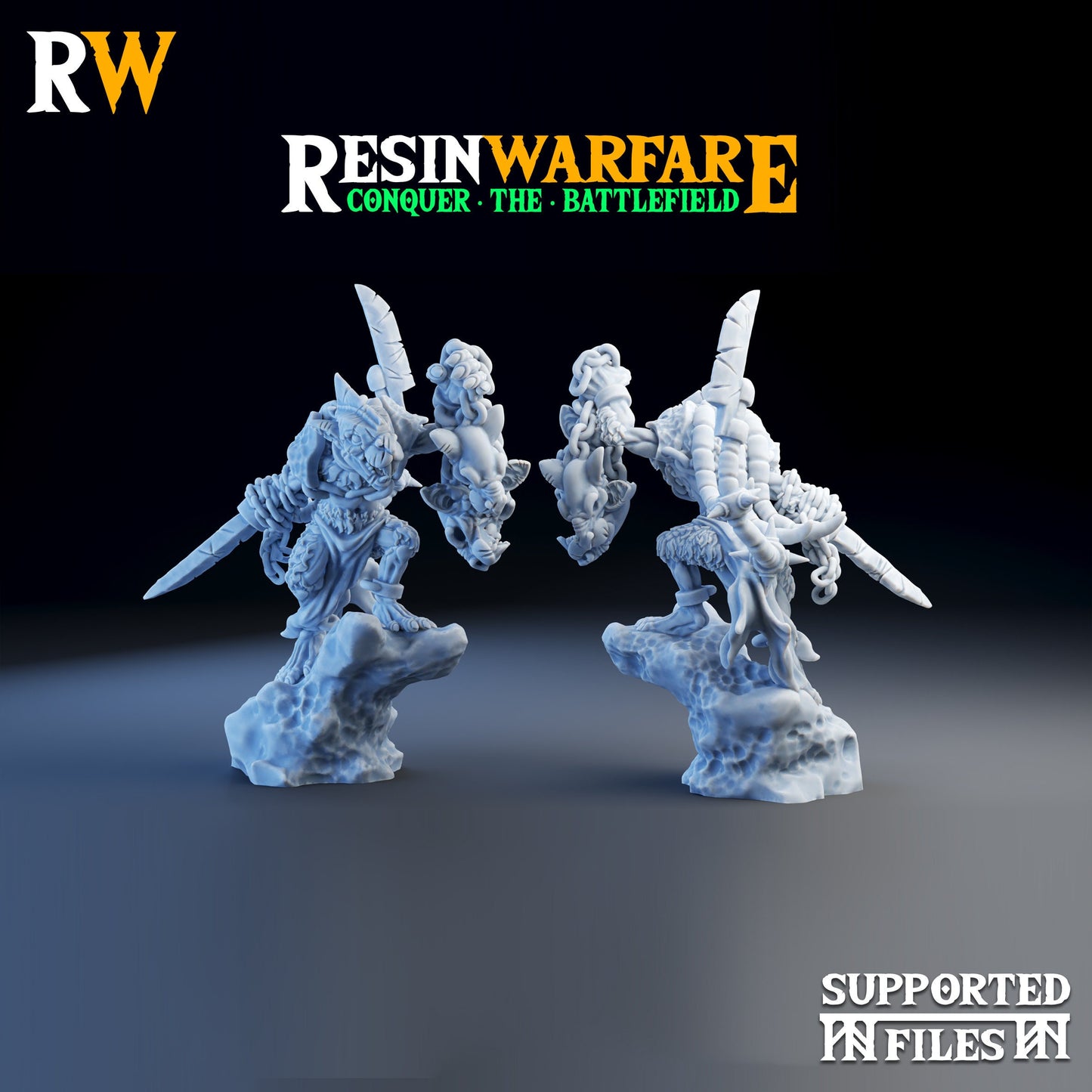 Chieftain by ResinWarfare | Tabletop RPG Miniature Figures