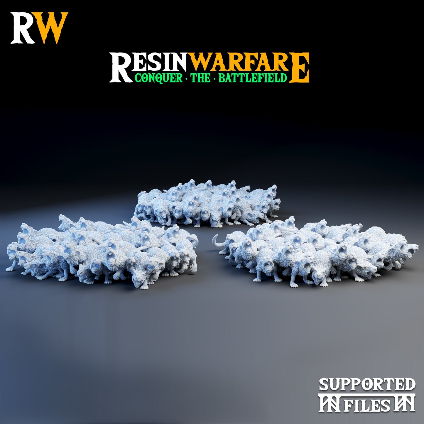 Rat Swarm by ResinWarfare | Tabletop RPG Miniature Figures