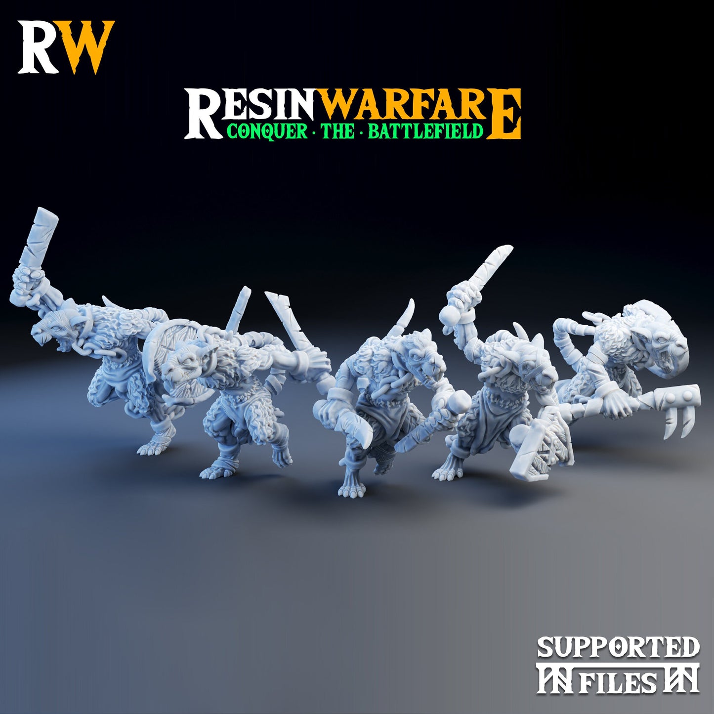 Rabid Slaves by ResinWarfare | Tabletop RPG Miniature Figures