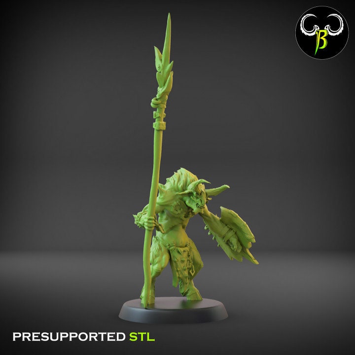 Brutal Raider Lancer Squad by Clay Beast Creations | Tabletop RPG Miniature Figures