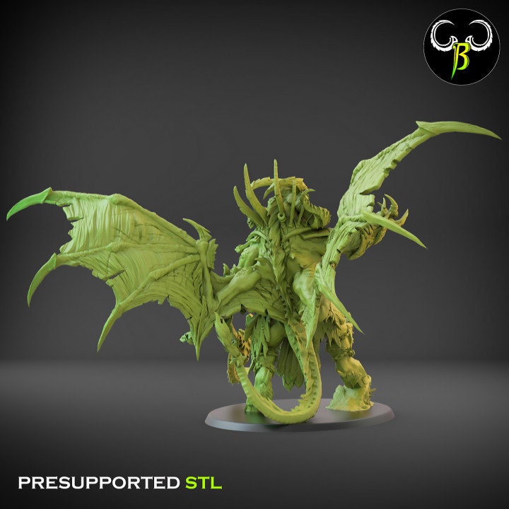 Ascended Dreadlord by Clay Beast Creations | Tabletop RPG Miniature Figures