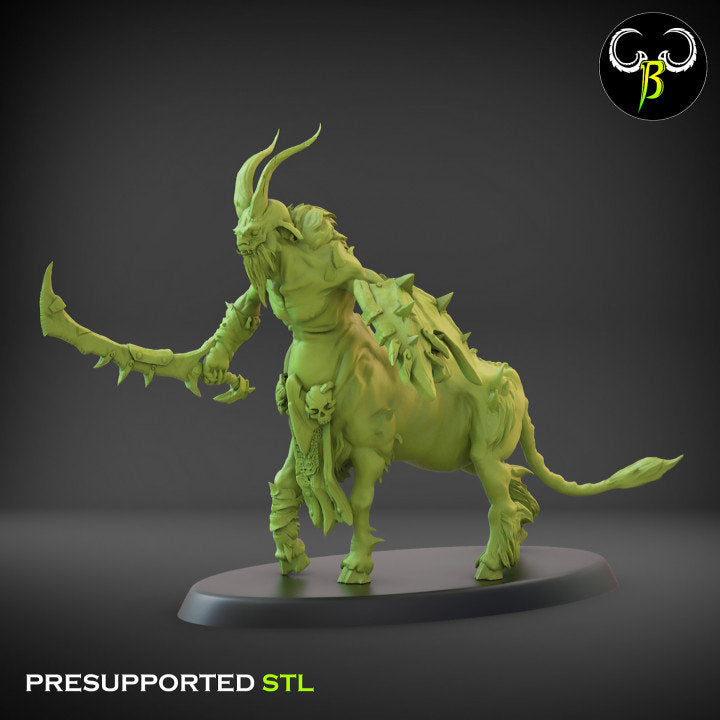 Horned Riders Sword Squad by Clay Beast Creations | Tabletop RPG Miniature Figures