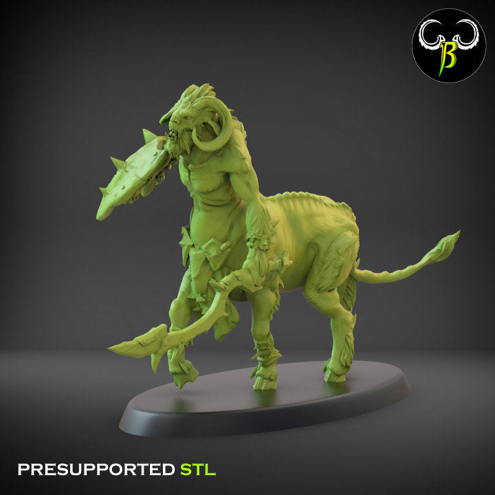 Horned Riders Sword Squad by Clay Beast Creations | Tabletop RPG Miniature Figures