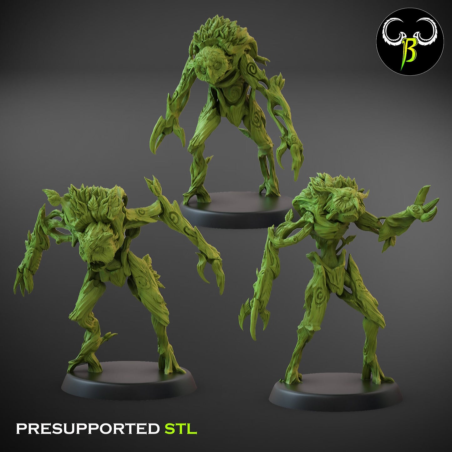 Feral Spirit Squad by Clay Beast Creations | Tabletop RPG Miniature Figures
