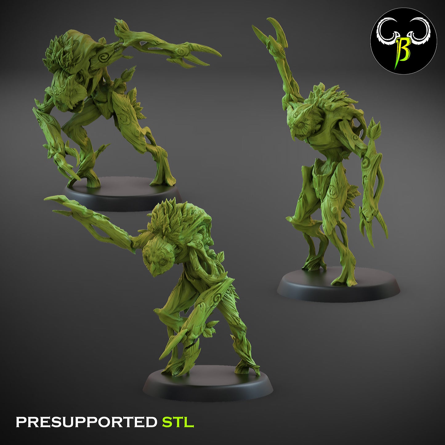 Feral Spirit Squad by Clay Beast Creations | Tabletop RPG Miniature Figures