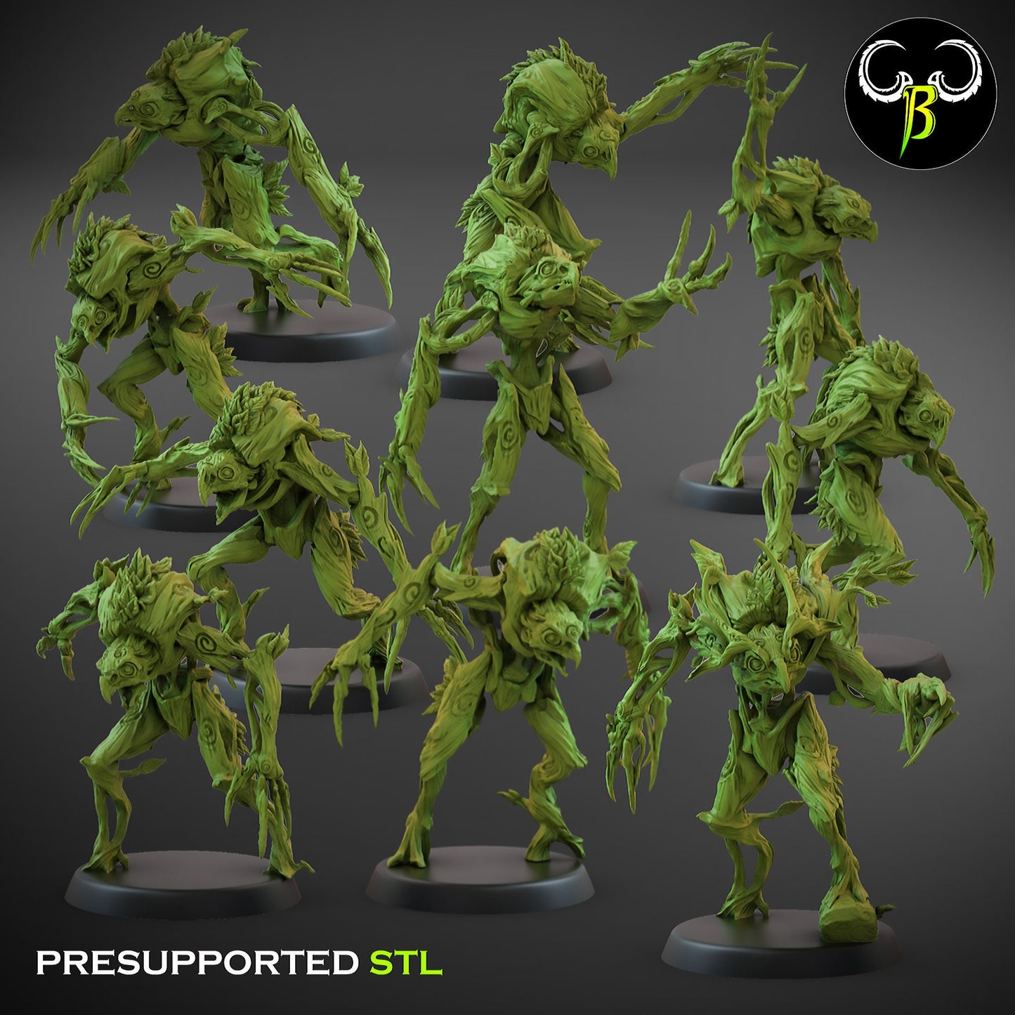 Night Spirit Squad by Clay Beast Creations | Tabletop RPG Miniature Figures