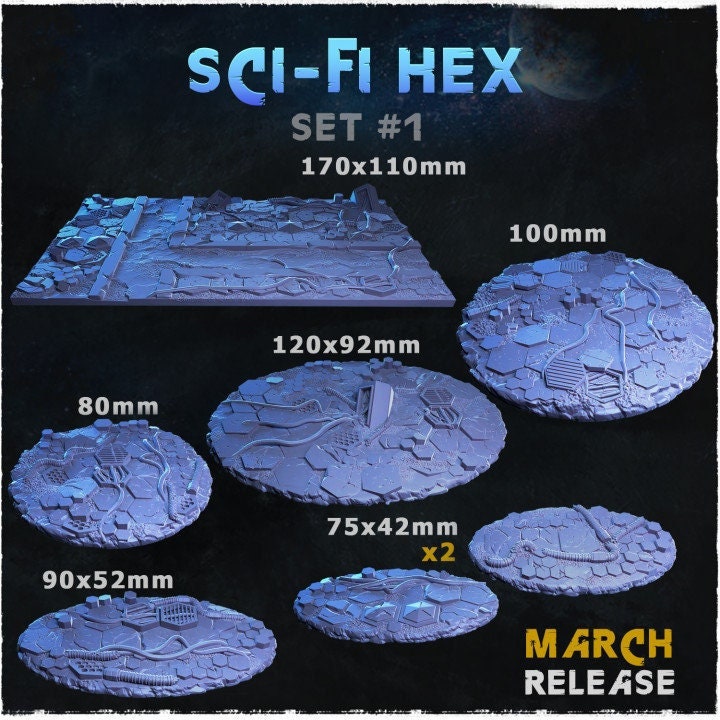 Sci-fi | Miniature Bases | Zabavka Workshop | Tabletop RPG Miniature Figures