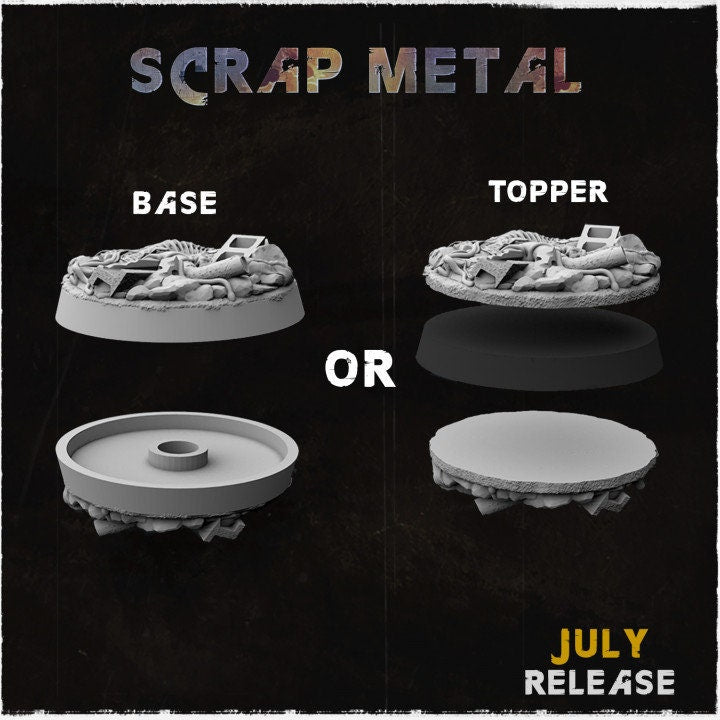 Scrap Metal (Factory) | Miniature Bases | Zabavka Workshop | Tabletop RPG Miniature Figures
